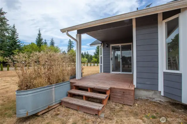 Covered back porch