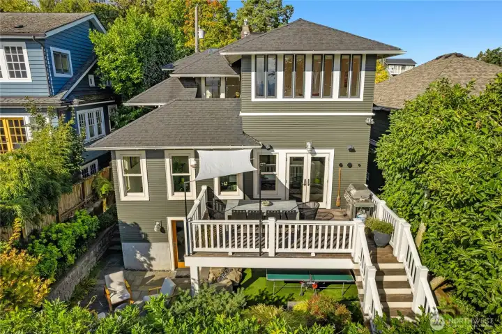 Many options in this thoughfully landscaped backyard