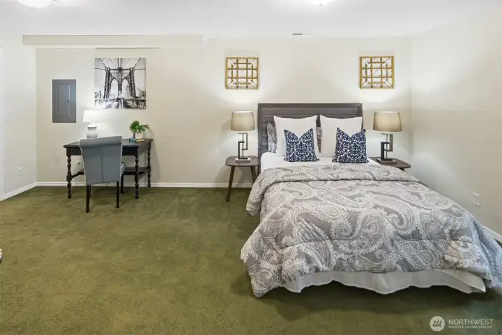 4th Bedroom in the basement apartment.