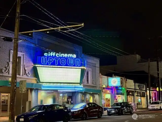The wonderful Siff Cinema Uptown is just up the street. Independent movies year-round and the International Film Festival happens here