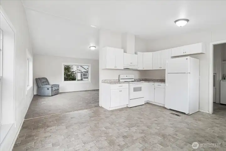 View from dining area.