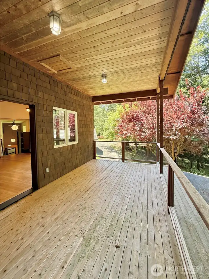 Here's the private balcony