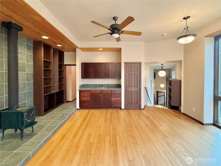 View from the balcony's door.