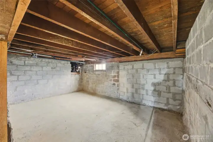 Generous basement offers room to grow.