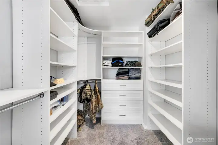 Primary walk in closet