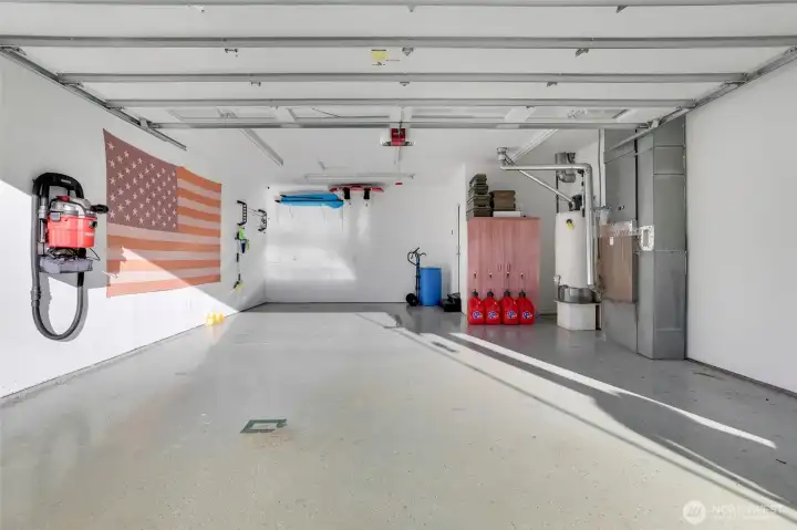 Attached garage 2 car