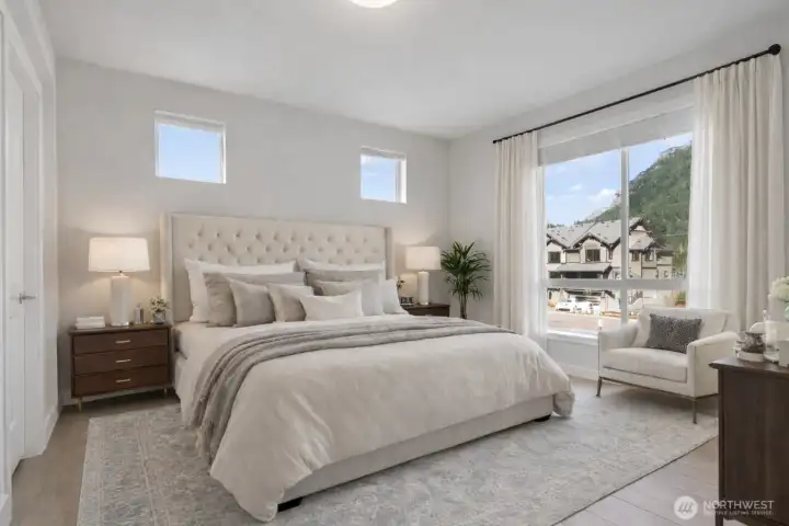 Generously sized primary bedroom.