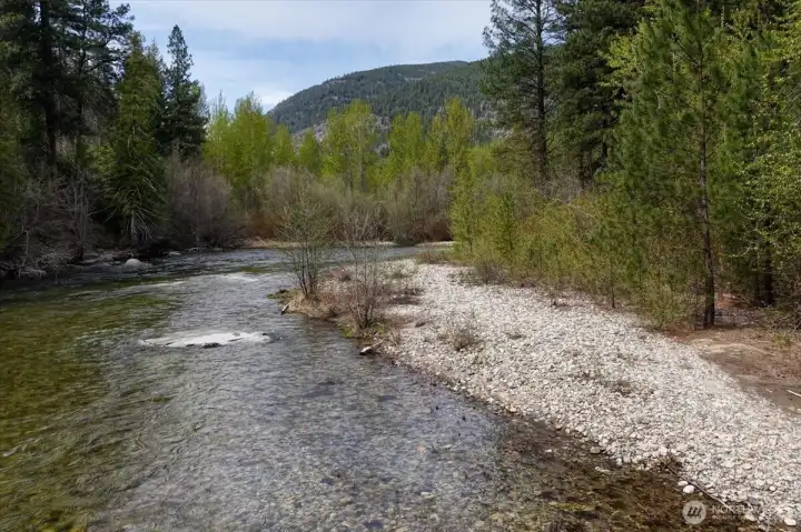 Community riverfront and beach with deeded access.