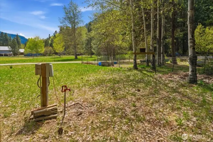 RV power & water hook up.