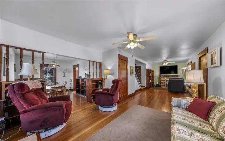 Great viewing of the living room