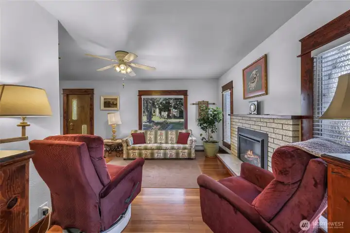 Living room as viewed from the dining room