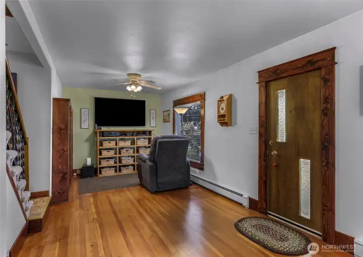 Separate TV area off of the living room