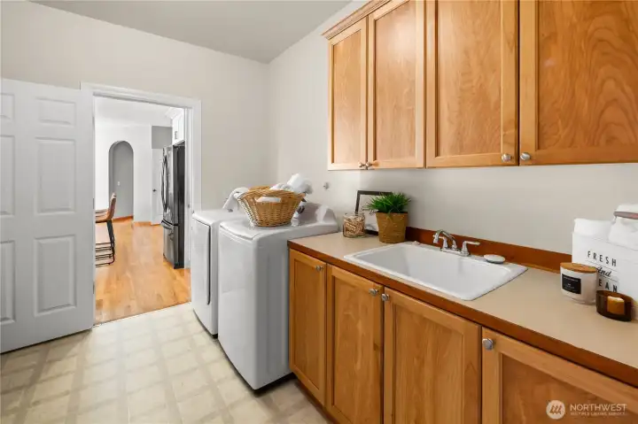 Formal laundry room