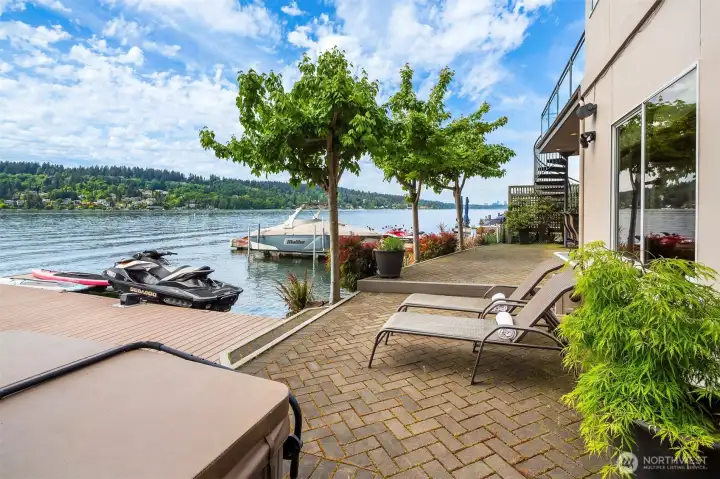 With a boat lift, jet ski and kayak/paddleboard automated lifts, plus a lakeside hot tub, every day feels like a vacation. With a boat lift, jet ski and kayak/paddleboard automated lifts, plus a lakeside hot tub, every day feels like a vacation.