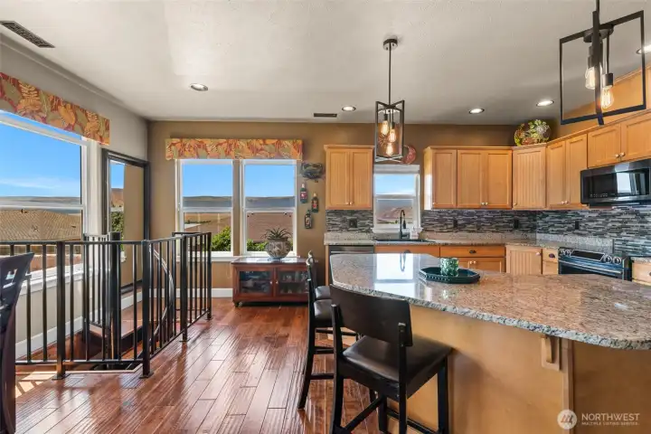 Open Concept Great Room, Living Room, Dining Room, Custom Staircase w/ Access to Garage