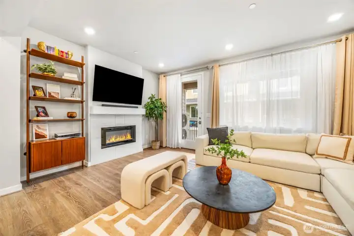 Lots of natural light in Living Area
