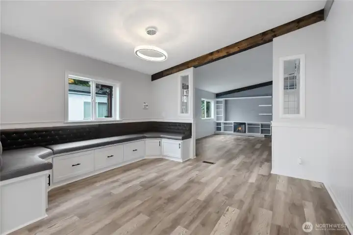 Dining room open to kitchen