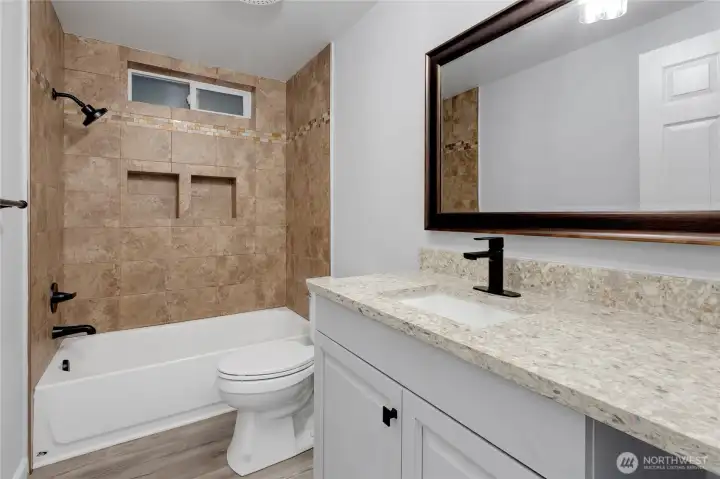 Hallway bathroom