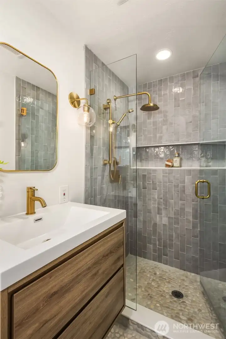 Professionally designed primary bathroom Professionally designed primary bathroom