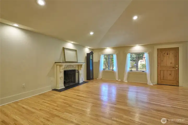 Living room and front door. Living room and front door.