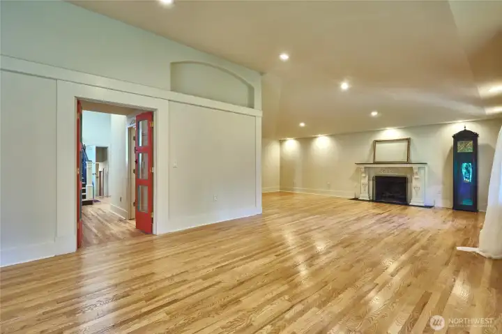 Living room is very large for entertaining and gathering Living room is very large for entertaining and gathering