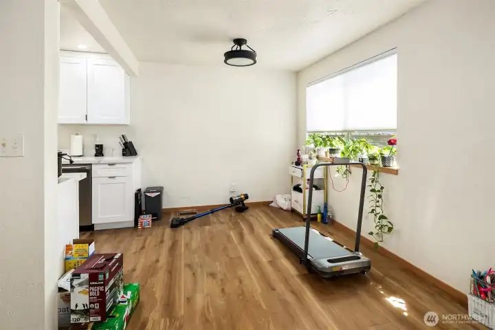 Space for dining and great natural light