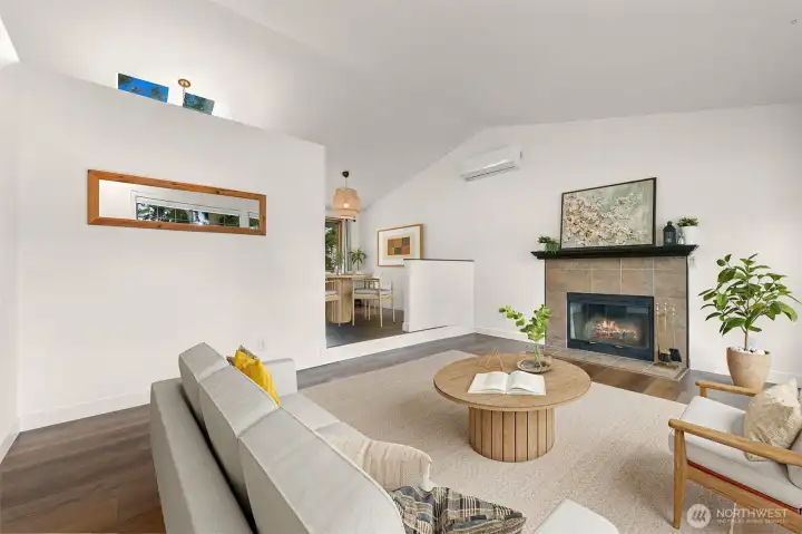 Virtually Staged, main level family room & Dining room Virtually Staged, main level family room & Dining room