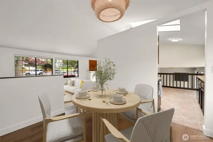 Virtually Staged Dining room Virtually Staged Dining room