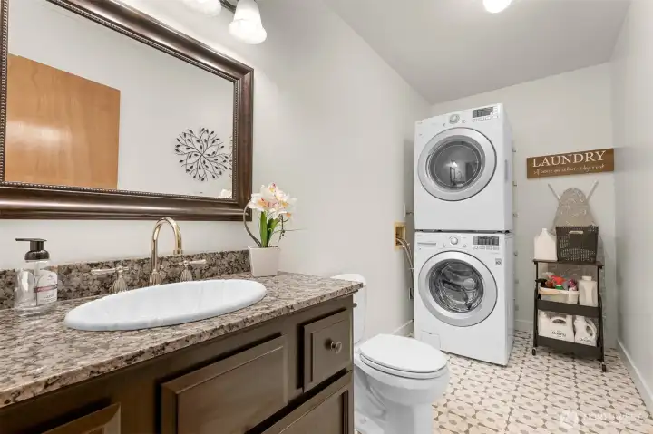 bath & laundry room Lower level bath & laundry room Lower level