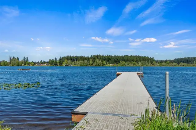 community lake front area