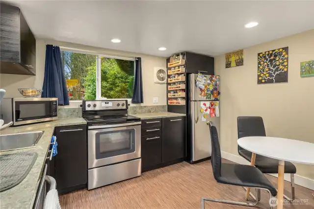 lower level spacious kitchen