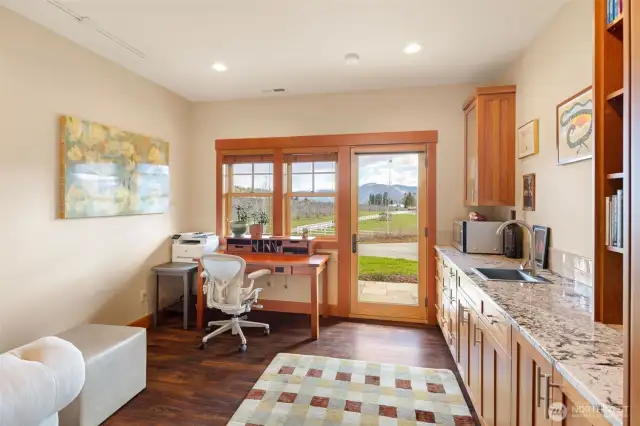 Office (and Wine Cellar are separate locked entrances