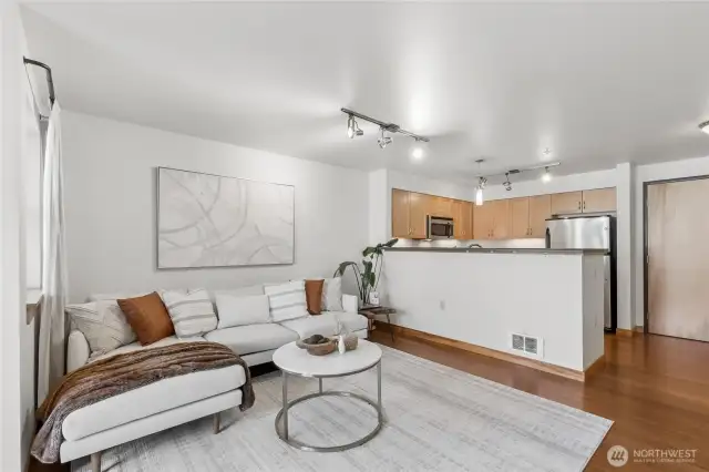 Spacious Living Space open to the kitchen for entertaining
