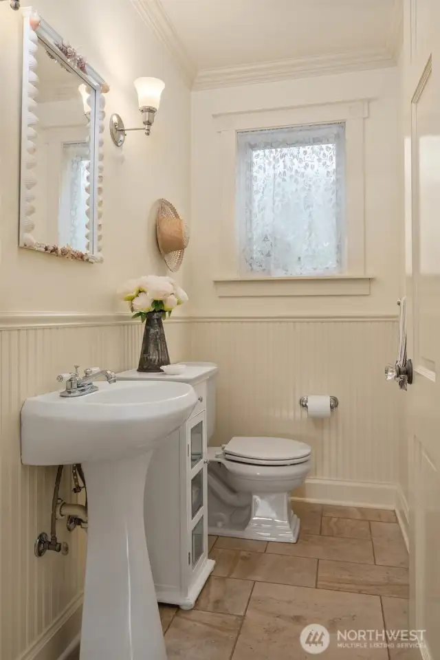 Main floor powder room