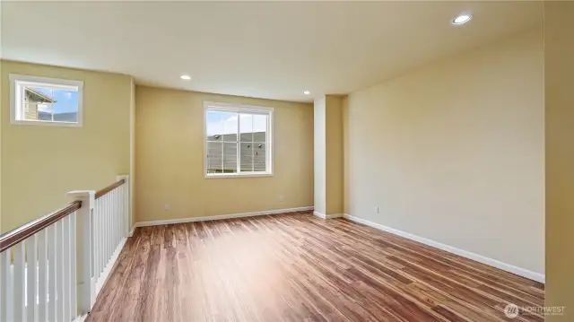 Newer LVP flooring on upper level.