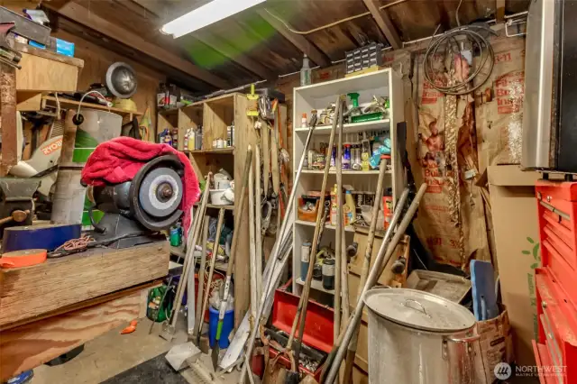 Shop area off of garage