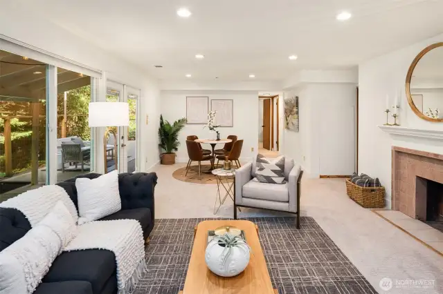 Open concept lower level