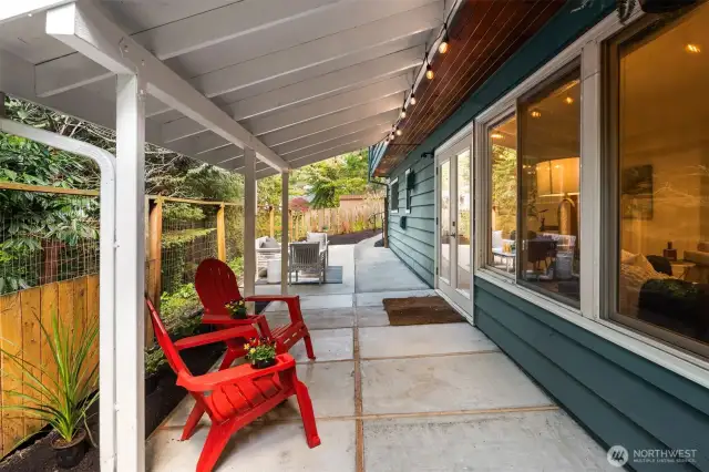 Covered back patio