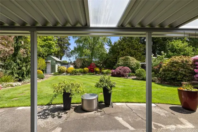 Covered back porch