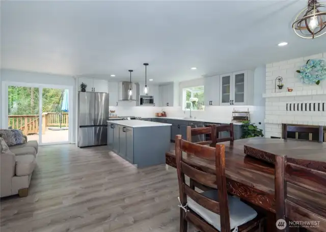 Deck off kitchen