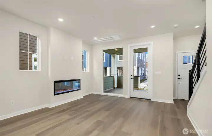 Gathering room and front porch