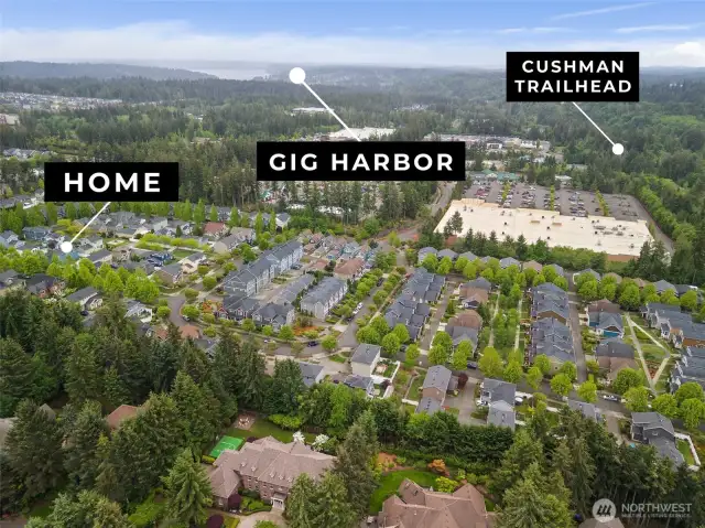 Quick access to the Harbor and to Cushman trail!