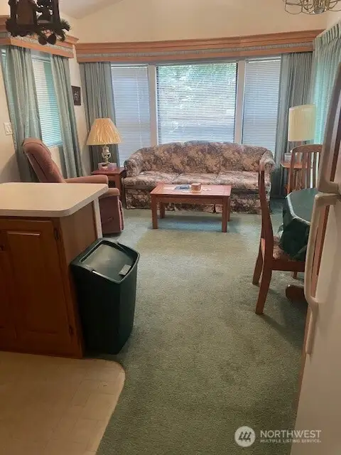 Vaulted Ceilings and room to move around.
