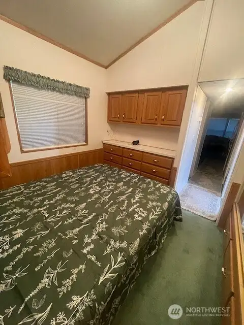 built-ins in bedroom w/ 8 ft closet