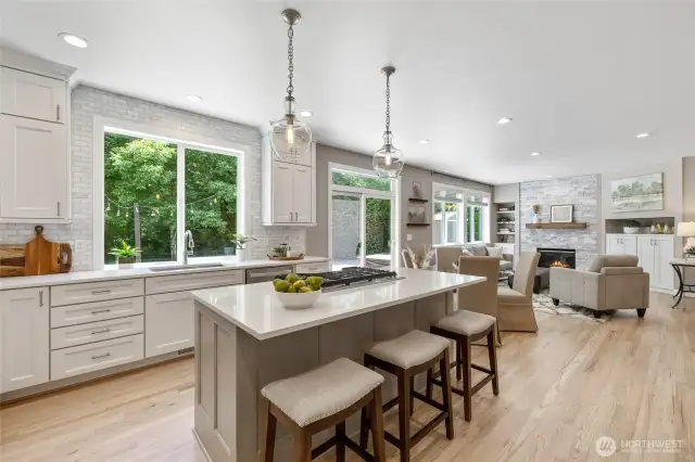 Beautiful in Every Way ~ Quartz Countertops, Marble Backspash, Quality Appliances & Amazing Cabinets with LOADS of Storage