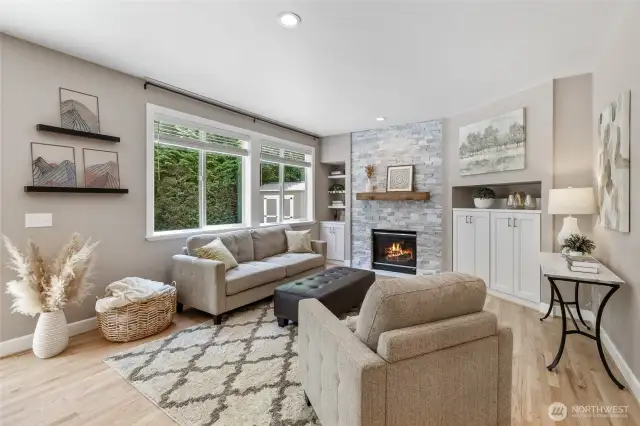 Your pefect Relaxation Room! Wired for wall mounted TV to the right of the fireplace