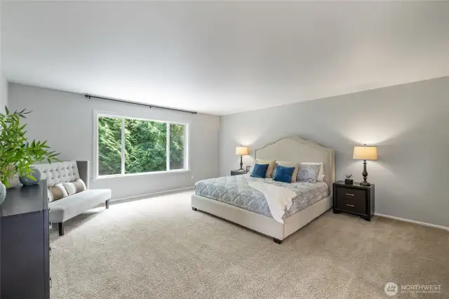 Yes ~ Than is a KING Size Bed, Sofa & Large Dresser, still plenty of space
