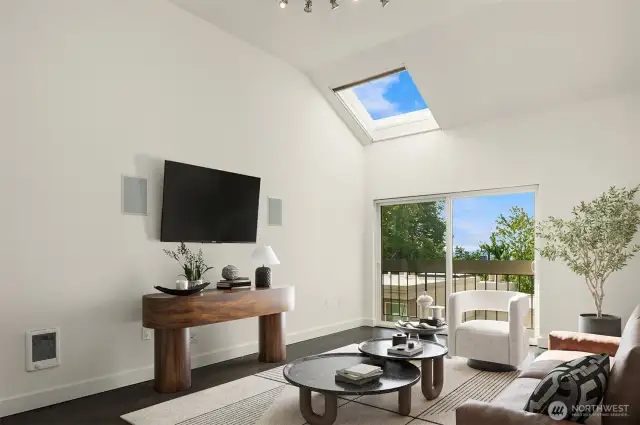 second floor - living room that is virtually staged