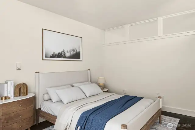 second bedroom - virtually staged
