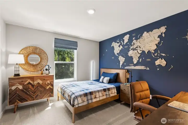 Walk in closet in all bedrooms. Photo's are for representational purposes only. Colors and finishes may differ.